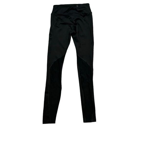 Ladies Nike Dri-Fit Black Full Length Leggings with Mesh Inserts on Back Size XS - Picture 5 of 11